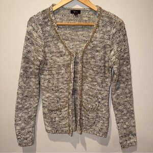 Lily Knit Chain-Trim Cardigan